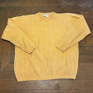 Career Guild Concepts Gold Cable Knit Sweater Women’s XS
